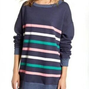 NWT WILDFOX Oversized Striped Crew Neck
